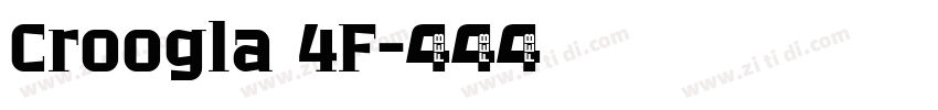 Croogla 4F字体转换